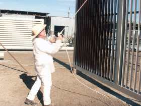 Electrostatic Painting Metal Louvers