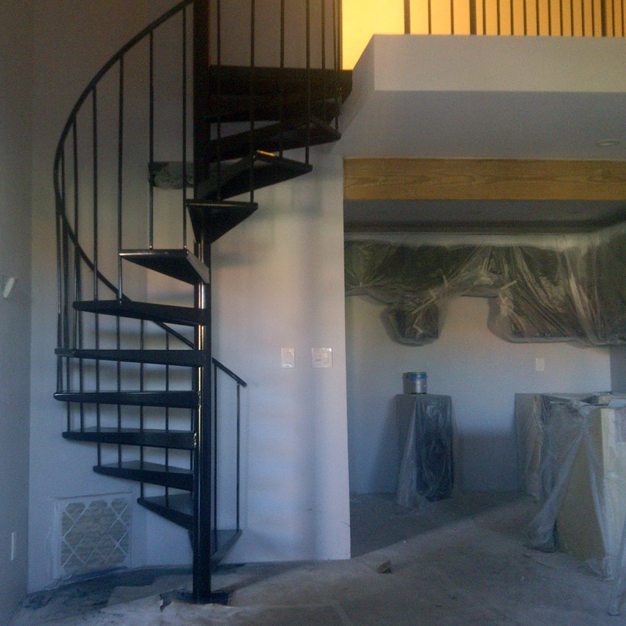 Electrostatic Painting Spiral Stair